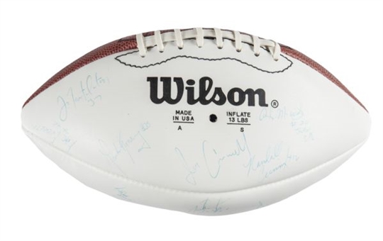 1988 Philadelphia Eagles Team Signed Football with 28 Signatures with Randall Cunnigham (PSA/DNA) 